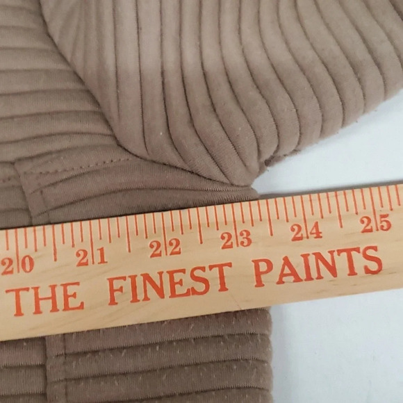 Simply Southern Ribbed Pullover Sweater in Mocha and Black Trim Women's Size XL - Picture 15 of 16